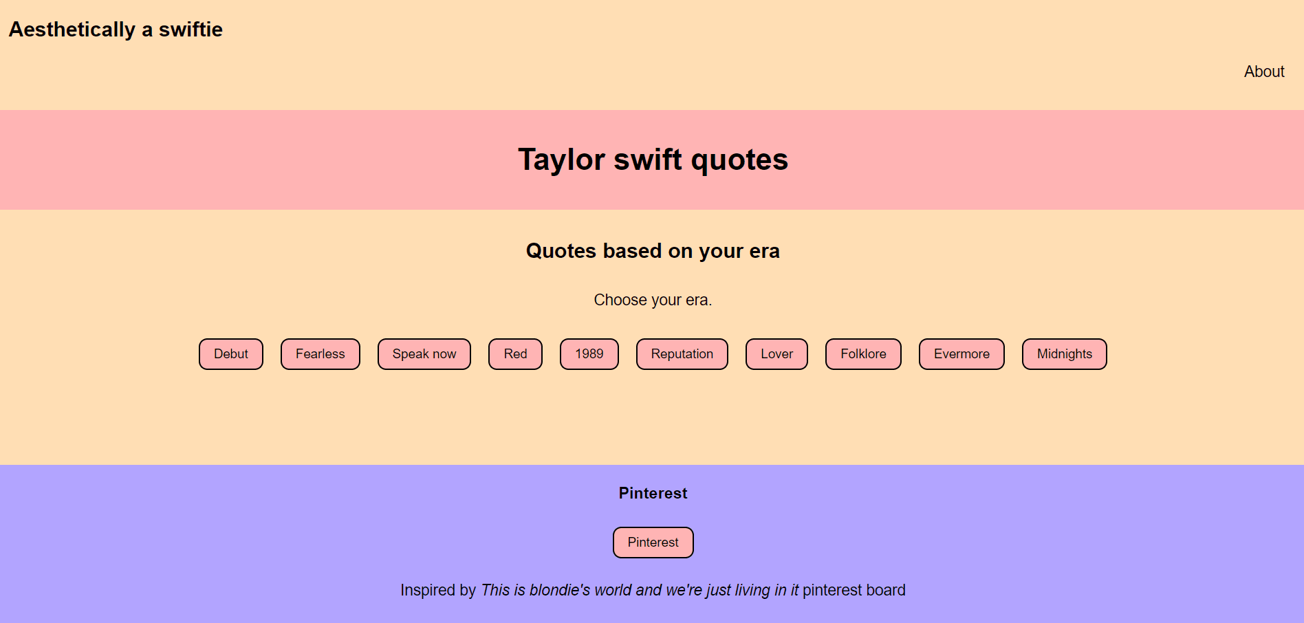 Swiftie quote generator Image